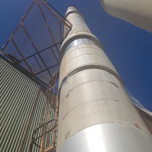 Existing 30m high Scrubber Stack